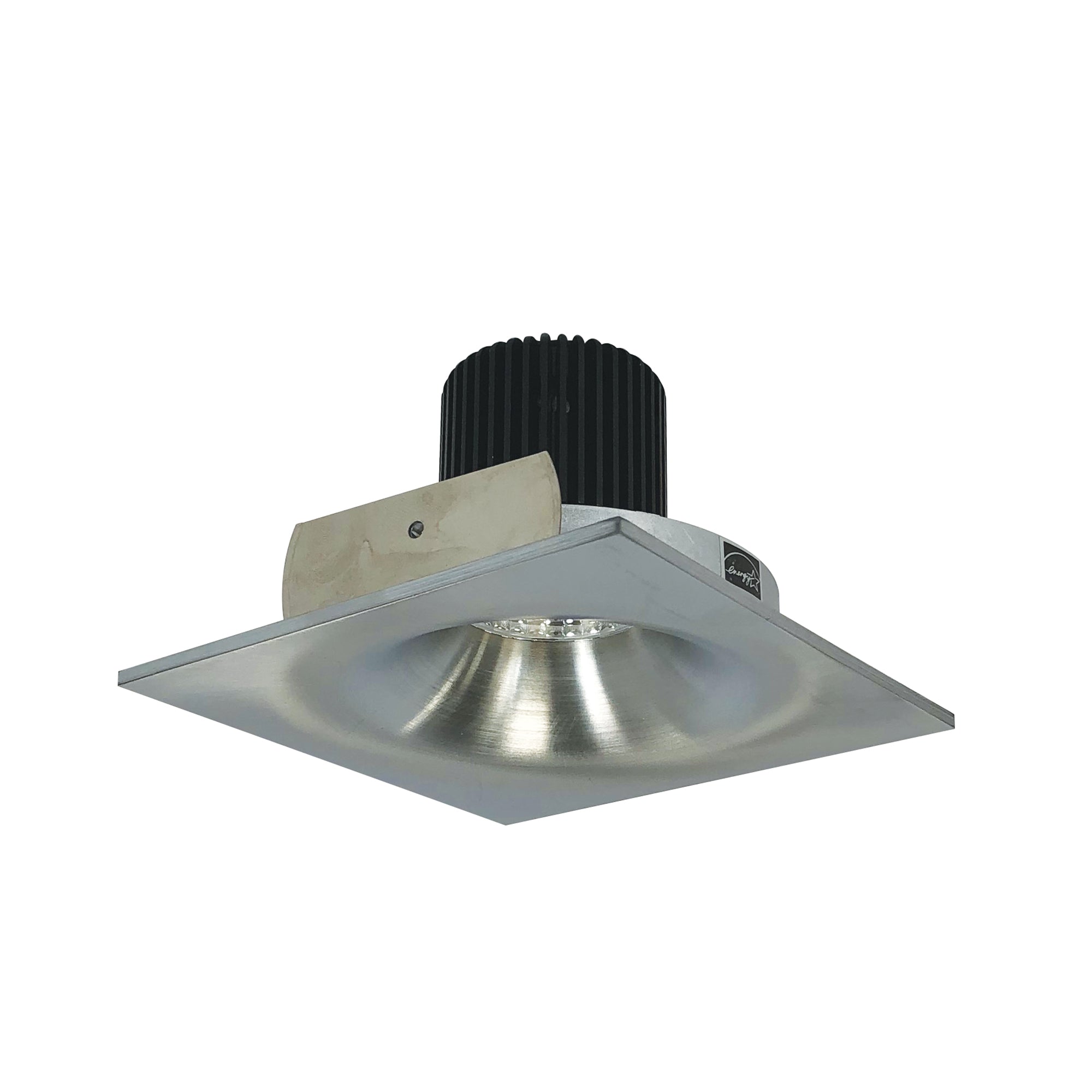 Nora Lighting NIO-4SNB50XNN 4" Iolite LED Square Bullnose, 800lm / 14W, 5000K - Natural Metal