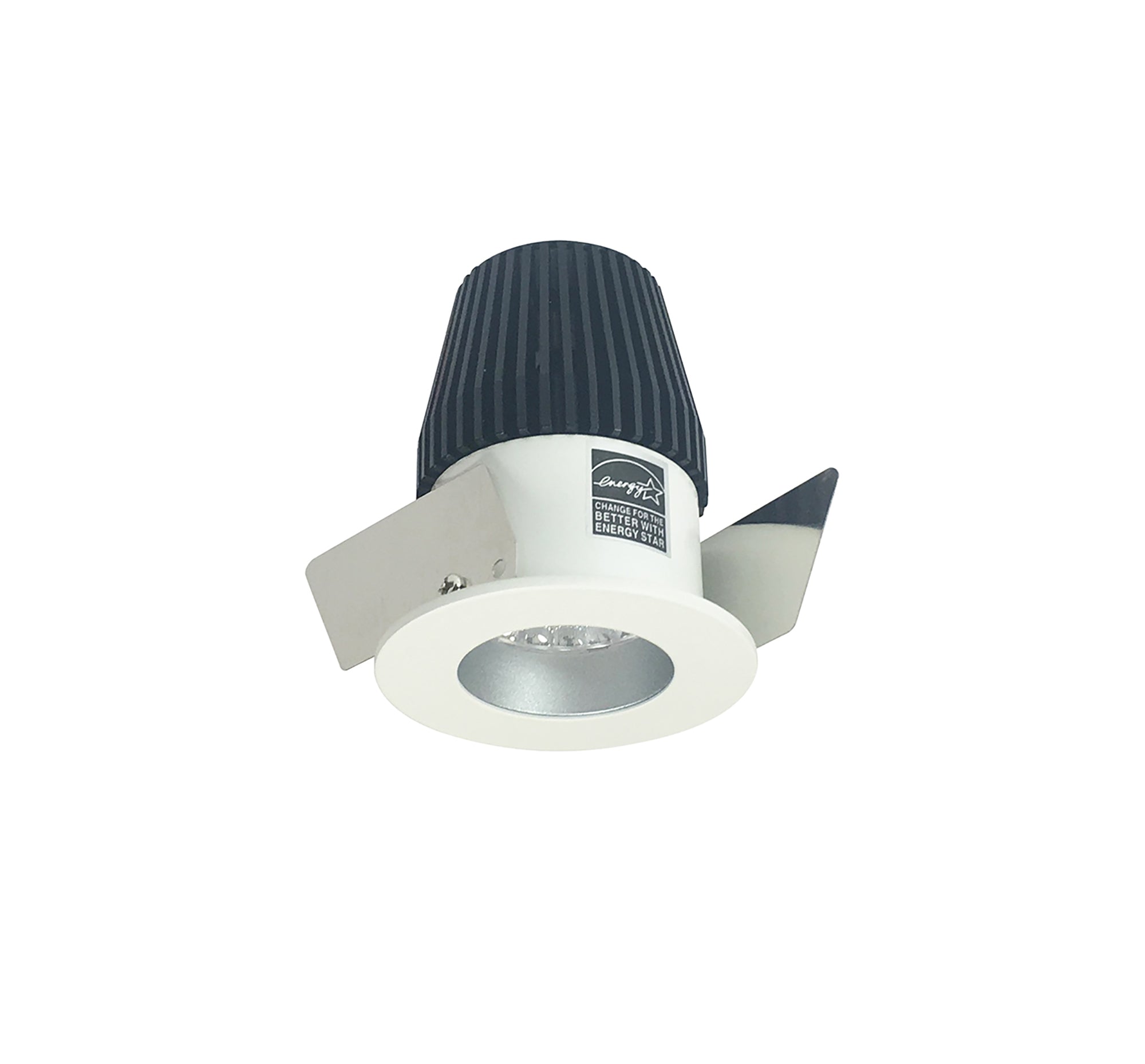 Nora Lighting NIO-1RNG30XHW 1" Iolite LED NTF Round Reflector, 600lm, 3000K - Haze Reflector / White Flange