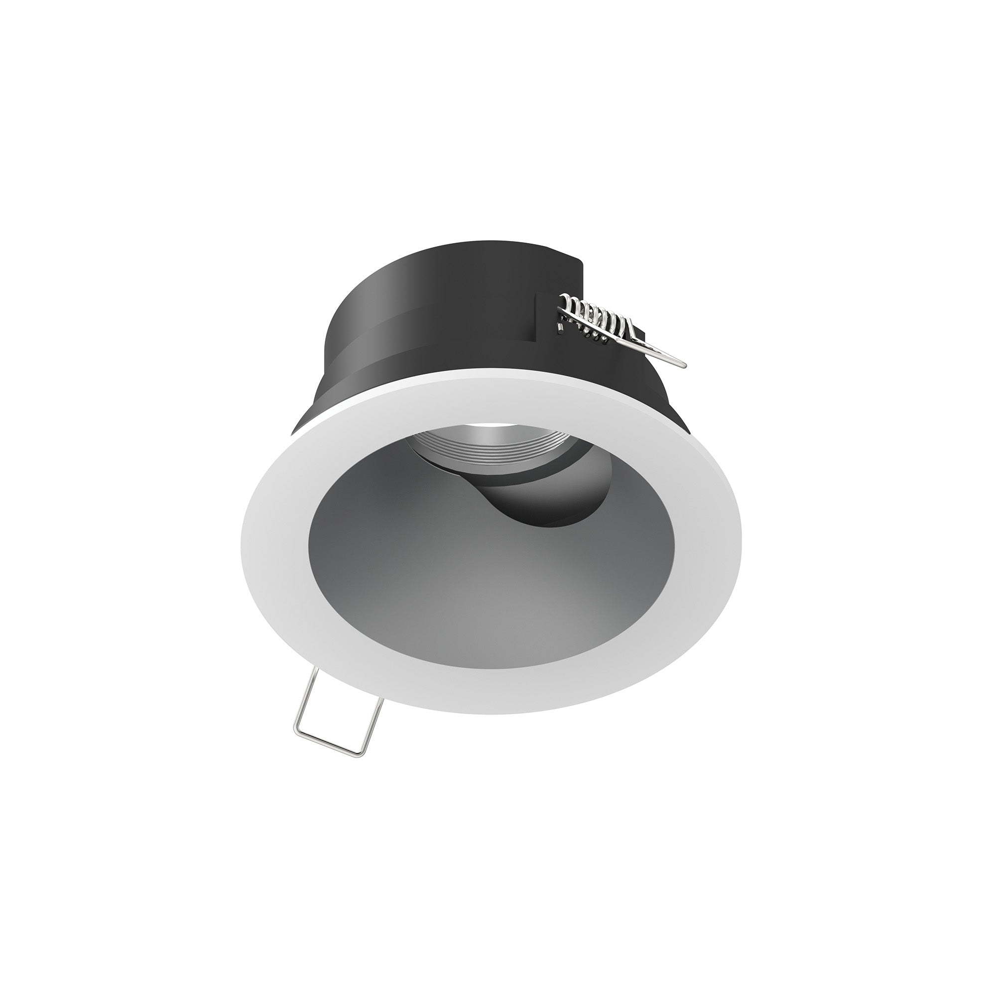 Nora Lighting NIOC-4RSLAHZMPW 4" Iolite Can-less Adjustable Slot Trim - Haze Reflector - Bright White Flange