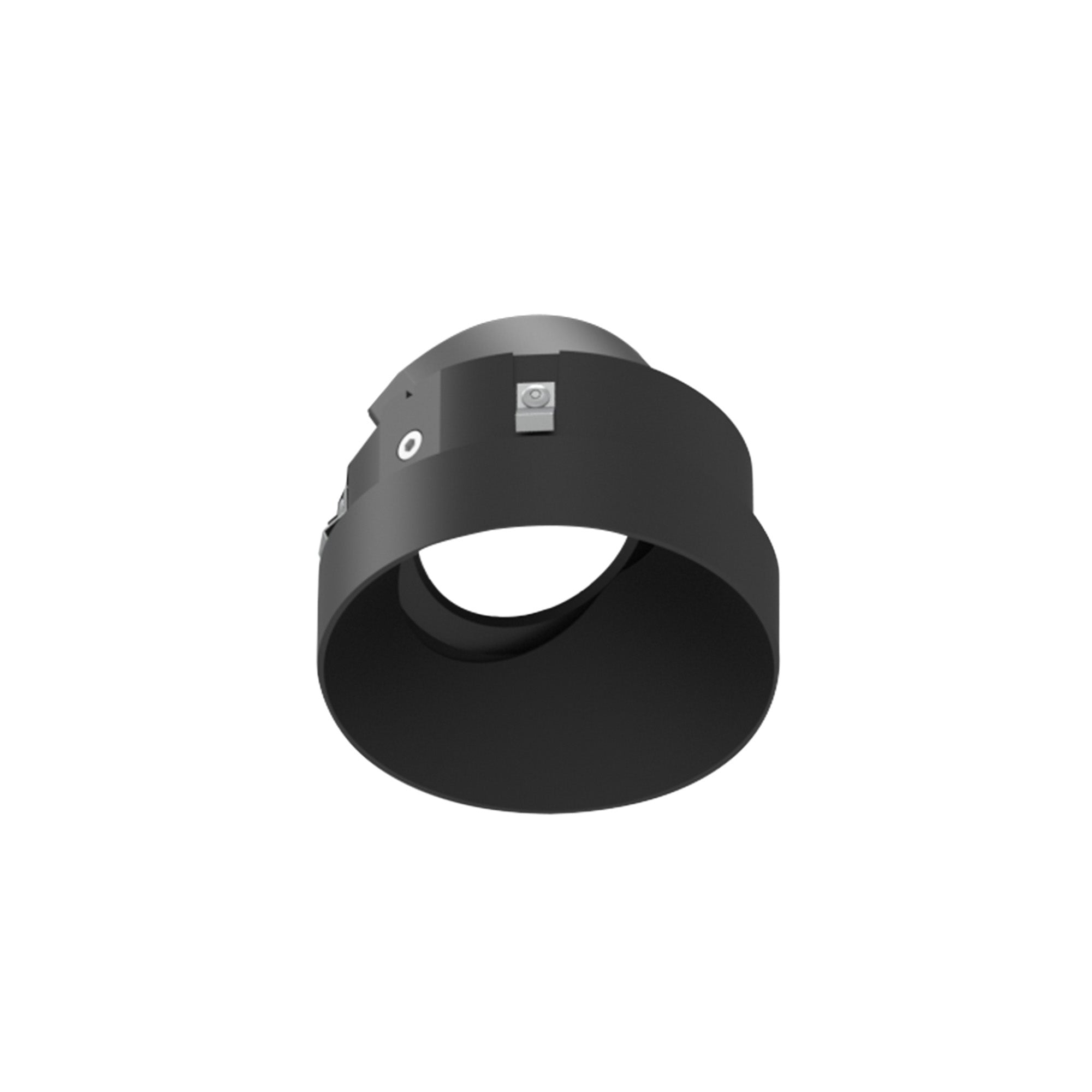Nora Lighting NIOC-4RTLSLABB 4" Iolite Can-less Round Trimless Adjustable Slot - Black finish
