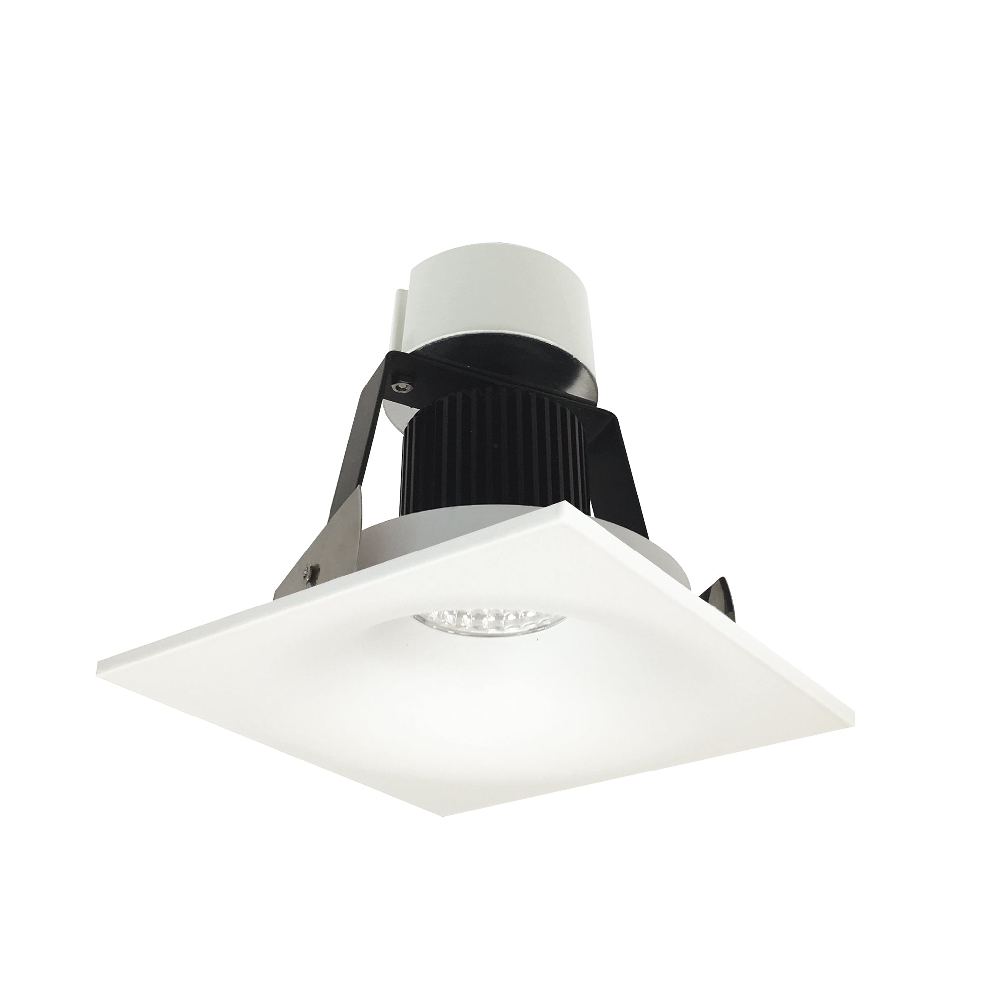 Nora Lighting NIR-4SNB35XMPW/10 4" Iolite LED Square Bullnose Retrofit, 1000lm, 12W, 3500K - Bright White finish