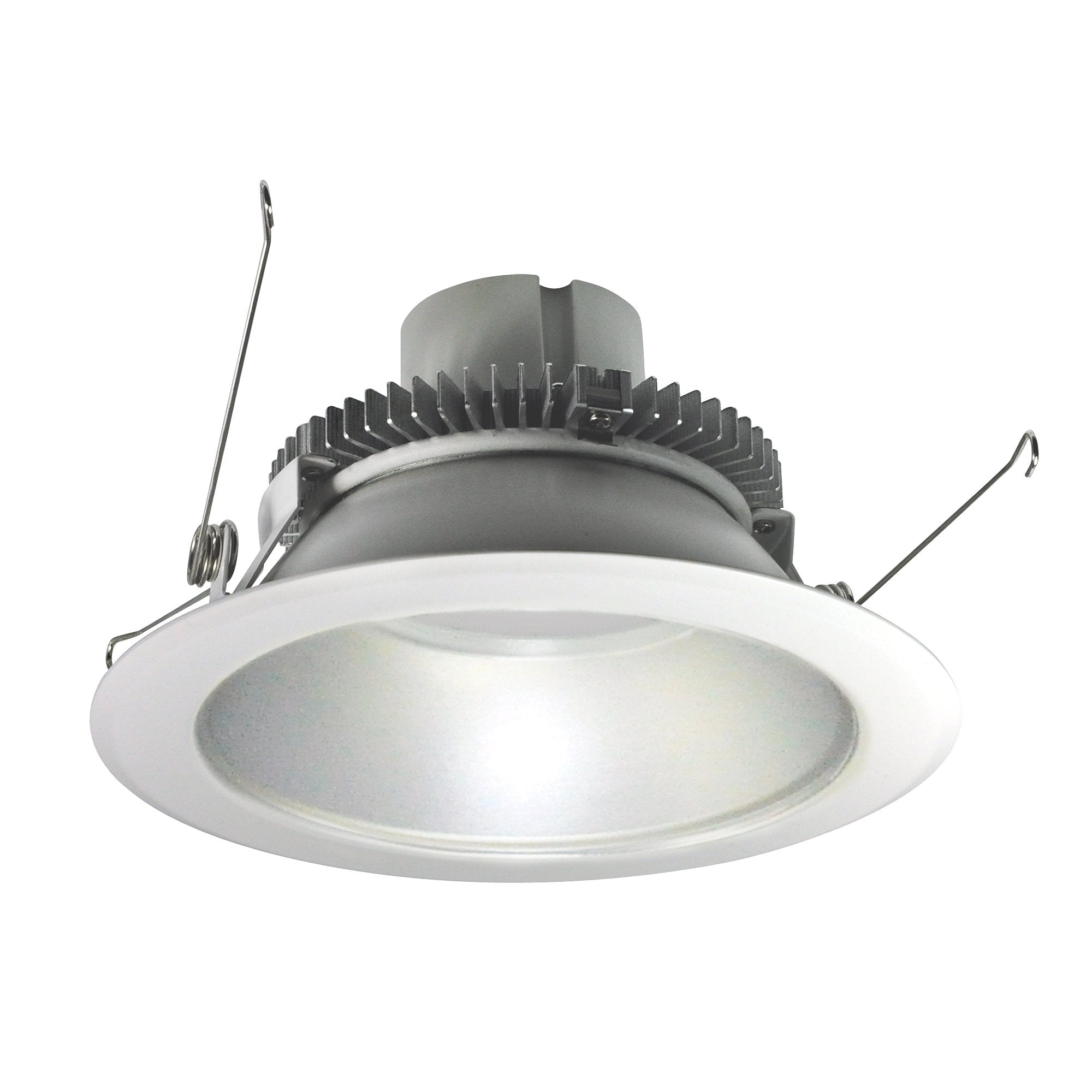 Nora Lighting NLCBC2-65140DMPW/ALE4 6" Cobalt Click Round Retrofit Reflector, 750lm, 10W, 4000K, Diffused Clear Reflector - Bright White Flange, 120-277V input, Phase or 0-10V dimming