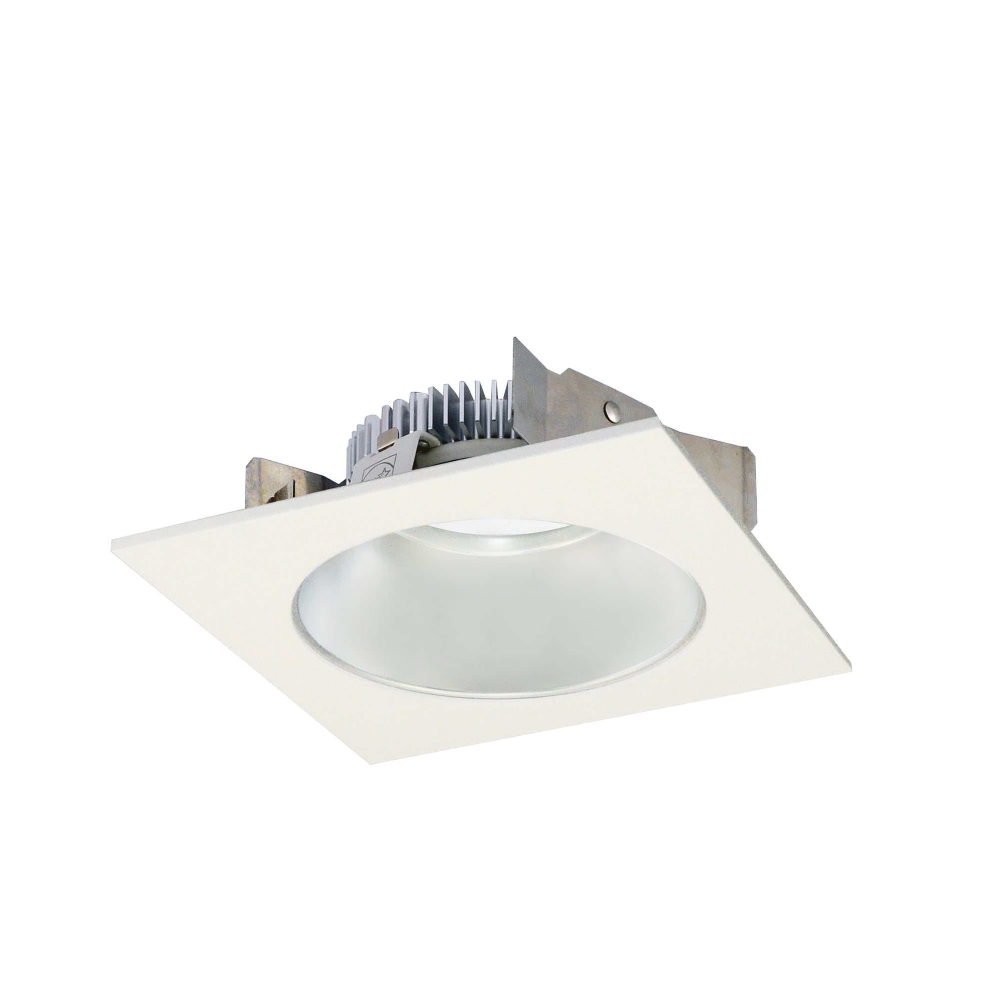 Nora Lighting NLCBS-4531230HZW 4" Cobalt Shallow High Lumen LED Trim, Square/Round Reflector, 1250lm, 3000K - Haze/White