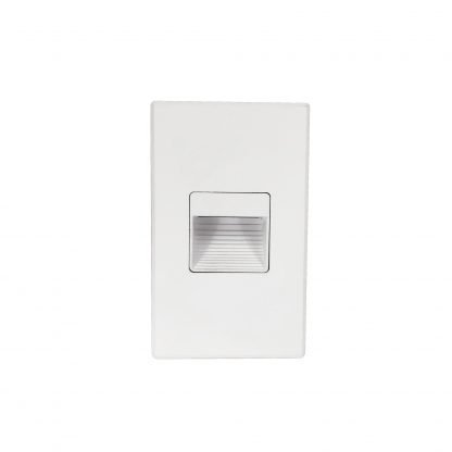 Nora Lighting NSW-720/SCW Ari LED Step Light w/ Interchangeable Horizontal and Vertical Face Plates, 95lm, 3W, 5CCT - White Finish