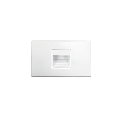 Nora Lighting NSW-720/SCW Ari LED Step Light w/ Interchangeable Horizontal and Vertical Face Plates, 95lm, 3W, 5CCT - White Finish