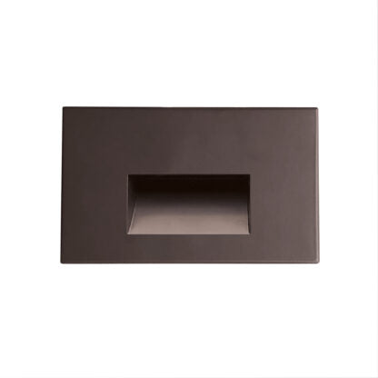Nora Lighting NSW-740/SCBZ Ari LED Step Light w/ Horizontal Wall Wash Face Plate, 125lm, 3W, 5CCT - Bronze Finish