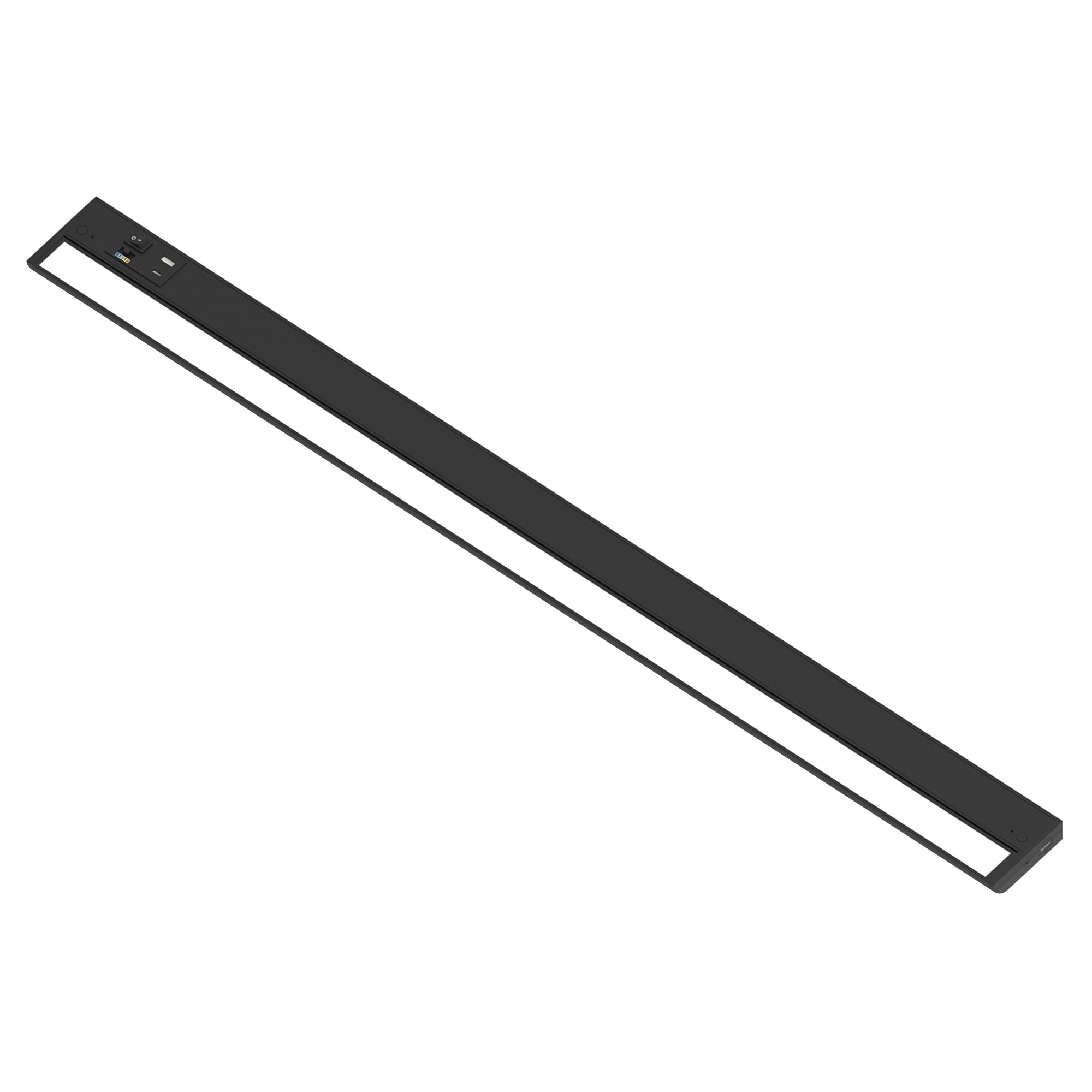 Nora Lighting NUDA-42TWB/USB 42" 120V Adjustable LEDUR Under Cabinet with Selectable CCT & USB Ports - Black Finish