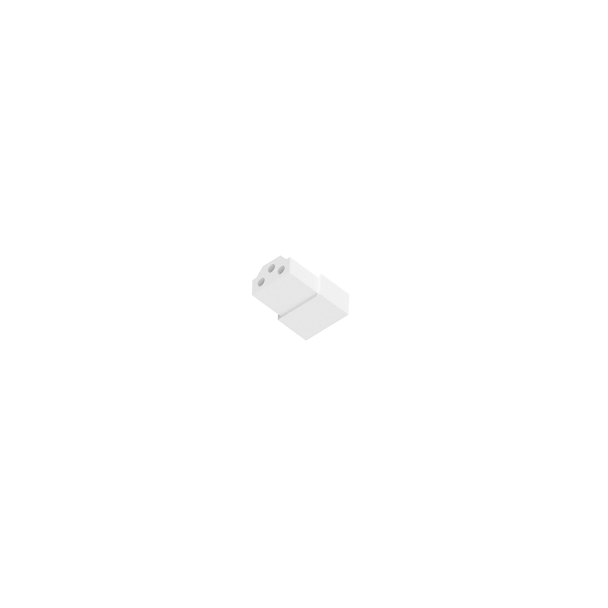 Nora Lighting NUDA-END End-to-End Connector for NUDA - Matte Powder White Finish