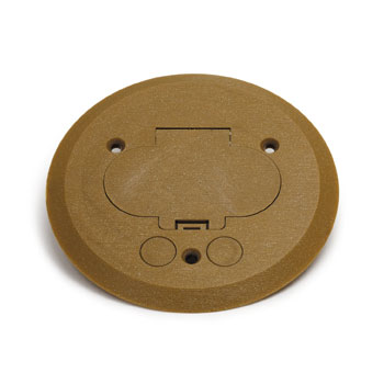 Lew Electric PFC-G 5 3/4" Gold Plastic Cover