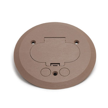 Lew Electric PFC-T 5 3/4" Tan Plastic Cover