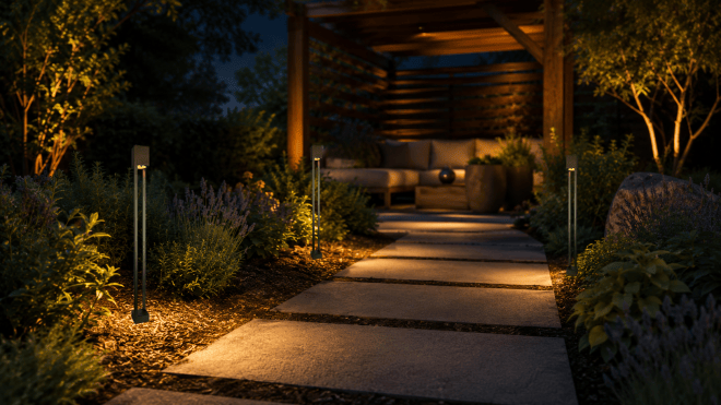 ABBA Lighting USA PLB23 Heavy-Duty Cast Brass Path Light, 12V Low-Voltage, IP65, G4 LED Compatible - Natural Brass Finish