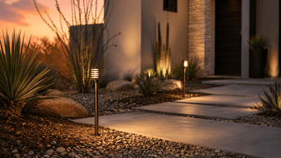 ABBA Lighting USA PLB24 Heavy-Duty Cast Brass Path Light, 12V Low-Voltage, IP65, G4 LED Compatible - Natural Brass Finish