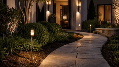 ABBA Lighting USA PLB24 Heavy-Duty Cast Brass Path Light, 12V Low-Voltage, IP65, G4 LED Compatible - Natural Brass Finish
