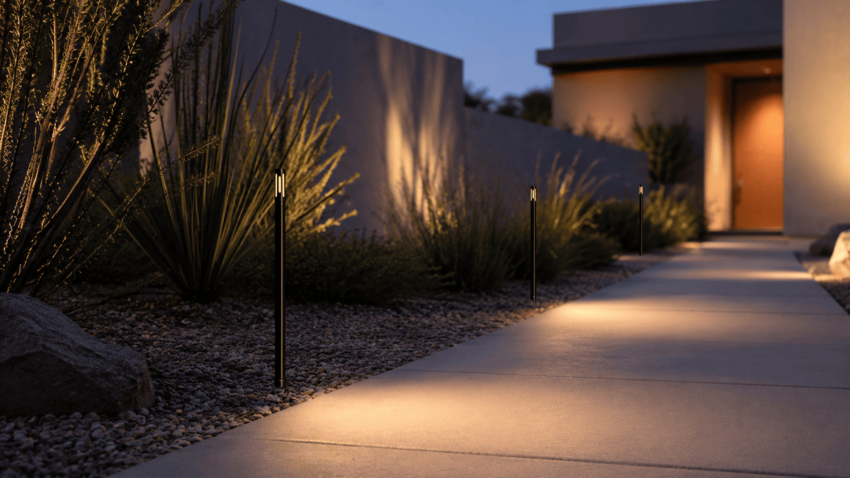 ABBA Lighting USA PLB25 Heavy-Duty Cast Brass Path Light, 12V Low-Voltage Landscape Fixture, IP65, Natural Brass or Dark Brass Finish