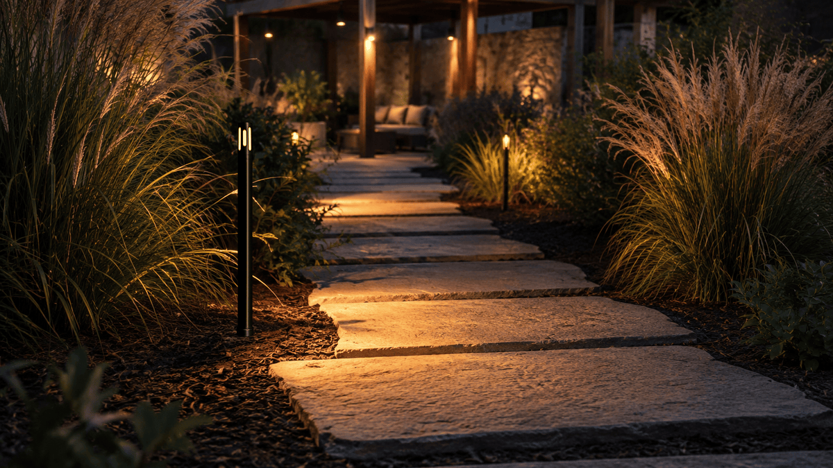 ABBA Lighting USA PLB25 Heavy-Duty Cast Brass Path Light, 12V Low-Voltage Landscape Fixture, IP65, Natural Brass or Dark Brass Finish