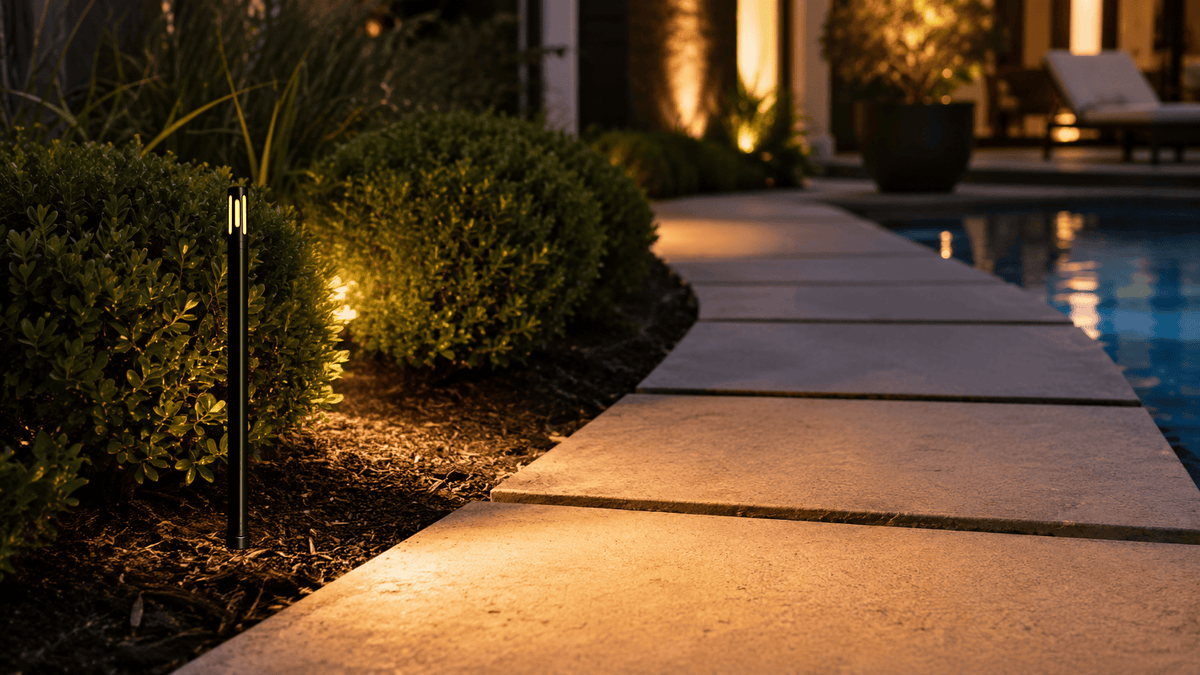 ABBA Lighting USA PLB25 Heavy-Duty Cast Brass Path Light, 12V Low-Voltage Landscape Fixture, IP65, Natural Brass or Dark Brass Finish