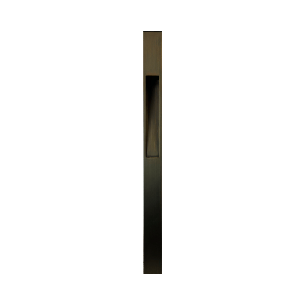 ABBA Lighting USA PLB29 Heavy-Duty Cast Brass Path Light, 12V Low-Voltage Landscape Fixture, Natural Brass or Dark Brass Finish