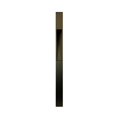 ABBA Lighting USA PLB29 Heavy-Duty Cast Brass Path Light, 12V Low-Voltage Landscape Fixture, Natural Brass or Dark Brass Finish