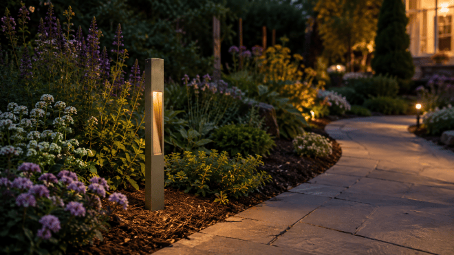 ABBA Lighting USA PLB29 Heavy-Duty Cast Brass Path Light, 12V Low-Voltage Landscape Fixture, Natural Brass or Dark Brass Finish
