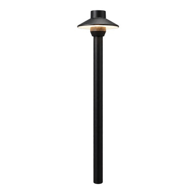 ABBA Lighting USA PLB30-NB Heavy-Duty Cast Brass Path Light, Natural Brass Finish, 12V Low-Voltage Landscape Fixture
