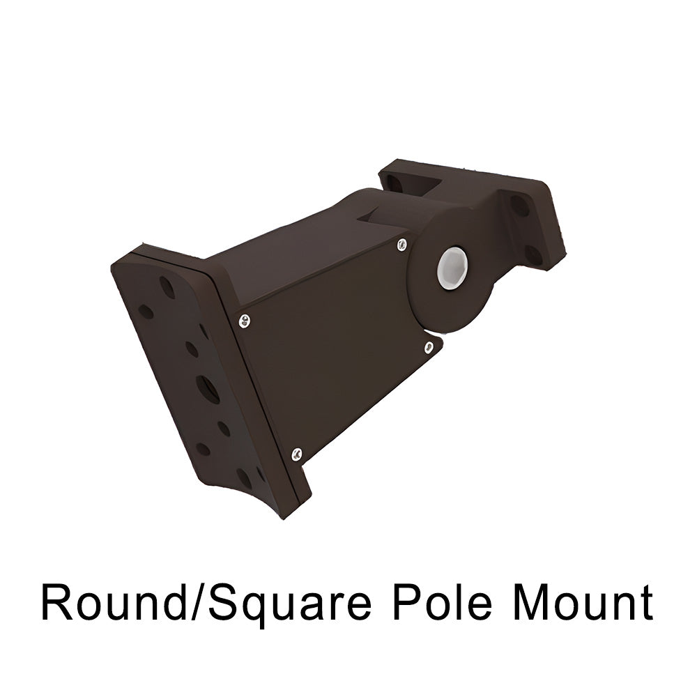 Malibu Adjustable Round/Square Pole Mount for PowerFlow™ Shoebox Area Light