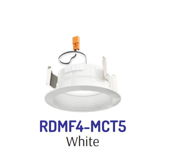 Westgate RDMF4-MCT5 Westgate Signature Deep Baffle Retrofit Metal Led Recessed Trim 5CCT - White
