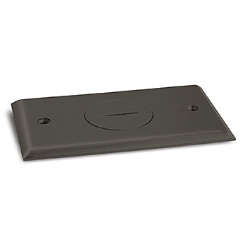 Lew Electric RRP-1-DBR 1-Screw Plug Plate Cover for RRP-1 and SWB-1 Floor Boxes – Dark Bronze