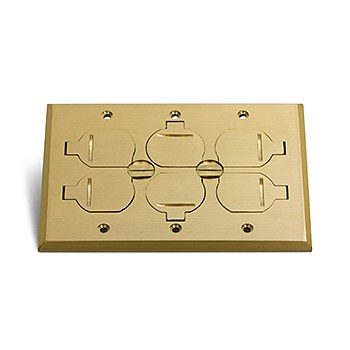 Lew Electric RRP-6-FPB Brass Flip Plate for Pb3