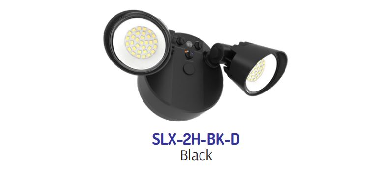 Westgate SLX-2H-MCTP-BK-D No-Sensor Dimmable X-Gen Advance Security Light - Black