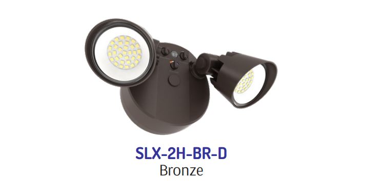 Westgate SLX-2H-MCTP-BR-D No-Sensor Dimmable X-Gen Advance Security Light - Bronze
