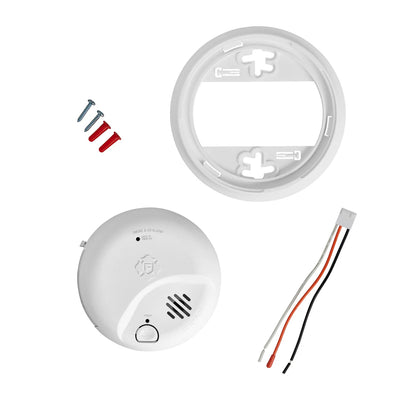 BRK SMICO105-AC Interconnect Hardwire Combination Smoke & Carbon Monoxide Alarm w/10-Year Battery Backup (12-pack)