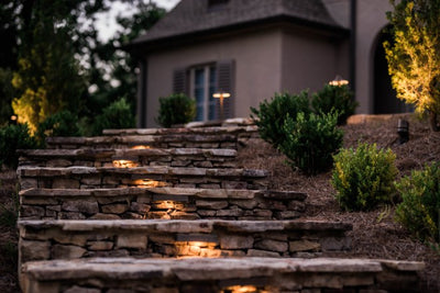ABBA Lighting STB14 Integrated Aluminum Hardscape/Edge Light, 3W LED, 3000K/5000K, 270 Lumens, 12V AC/DC, IP65 - Bronze Finish