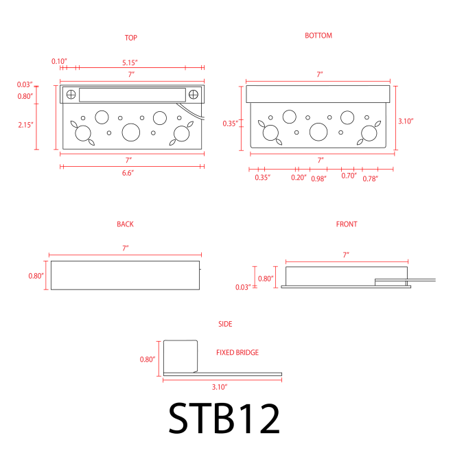 ABBA Lighting STB12-3000k 3W 12V Brass LED Hardscape Edge Light - 3000K, Warm White, Cool White