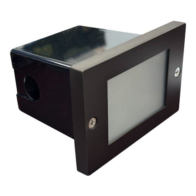 ABBA Lighting STB15-DB Brass Step Light, G4 12V LED Compatible, Heavy-Duty Cast Brass, IP65 - Dark Brass Finish