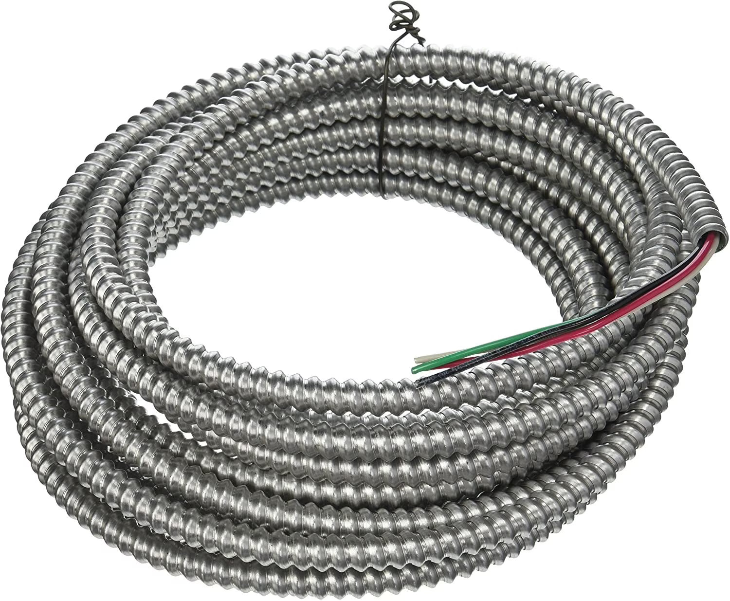 250 ft. 14-Gauge/3-Gauge Solid Aluminum CU MC (Metal Clad) Armorlite Cable