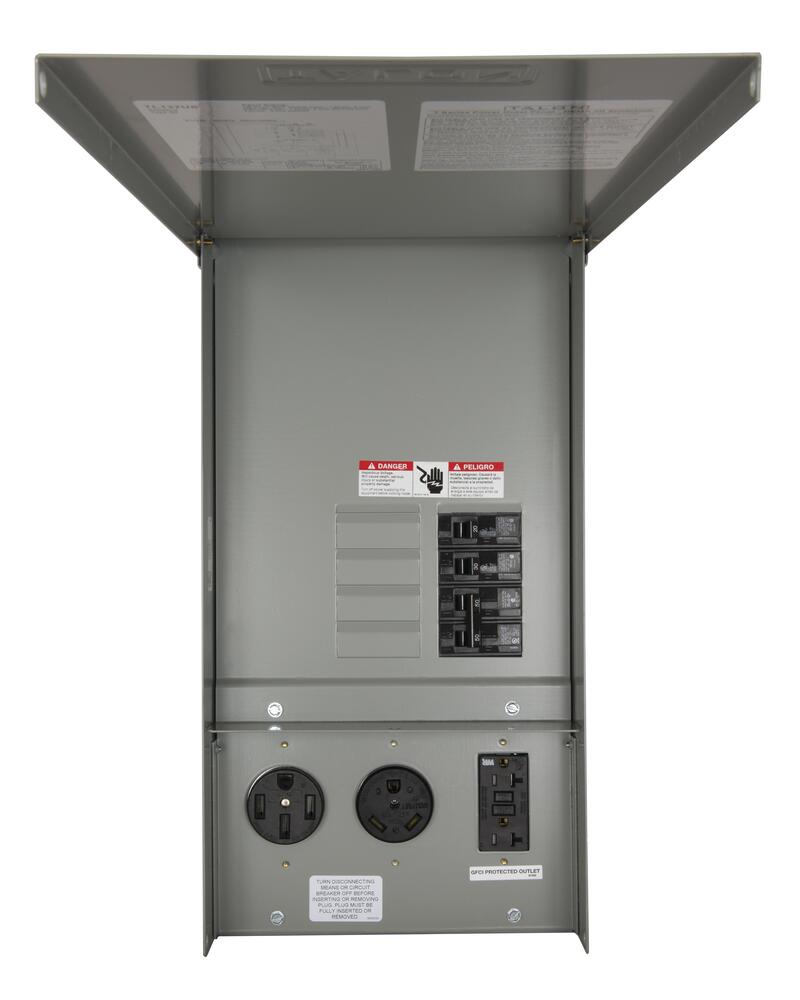 Panel de toma de corriente temporal Siemens TL137RT de 20/30/50 amperios, alimentación superior, toma de medidor sin anillo