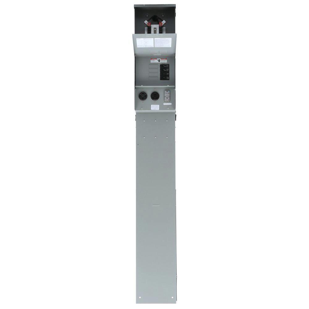 Siemens TL137UP 20/30/50-Amp Temporary Power Outlet Panel Pedestal, Unmetered