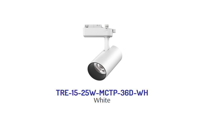 Westgate TRE-15-25W-MCTP-36D-WH Builder Series Track Heads With Ext. Drivers, Power And CCT Adjustable - White
