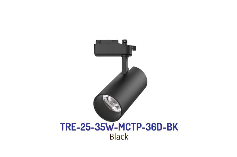 Westgate TRE-25-35W-MCTP-36D-BK Builder Series Track Heads With Ext. Drivers, Power And CCT Adjustable - Black