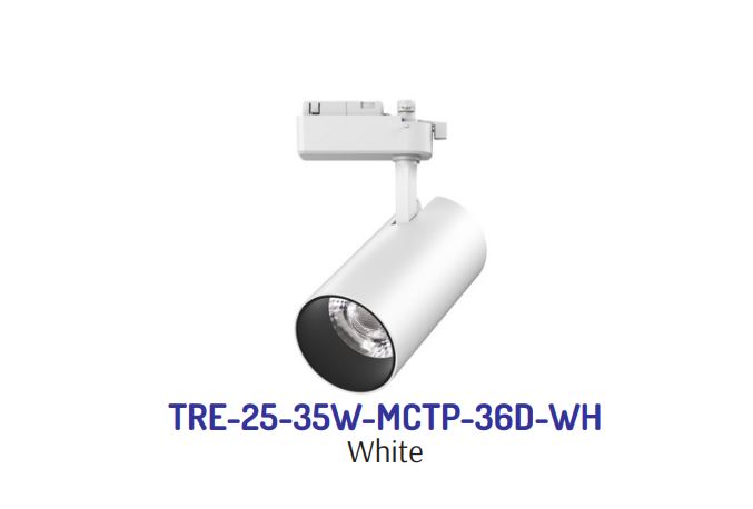 Westgate TRE-25-35W-MCTP-36D-WH Builder Series Track Heads With Ext. Drivers, Power And CCT Adjustable - White