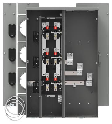 Siemens WEP3311 Uni-PAK 3-Gang 300-Amp Ring Style EUSERC Multi-Family Metering