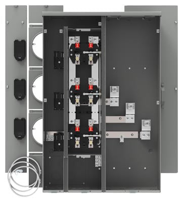 Siemens WEP3311 Uni-PAK 3-Gang 300A Ring-Type Metering | Multi-Family, EUSERC Compliant, 1PH 120/240V