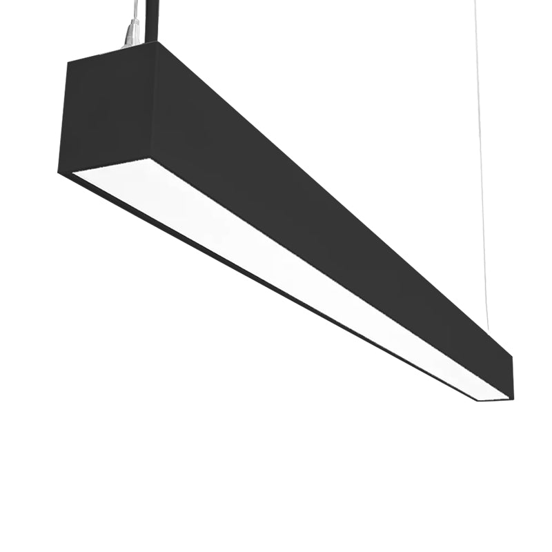 Malibu LightStream™ 8 ft. LED Linear Light - Selectable Wattage & Color, Suspended Up/Down Lighting (2-Pack, Black)