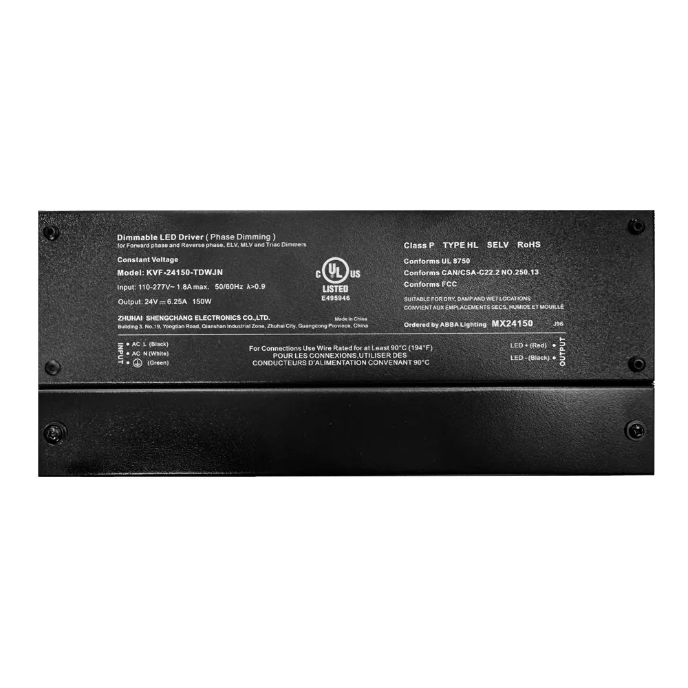 ABBA 150W 24V DC Dimmable Transformer - Sonic Electric