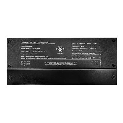 ABBA 150W 24V DC Dimmable Transformer - Sonic Electric