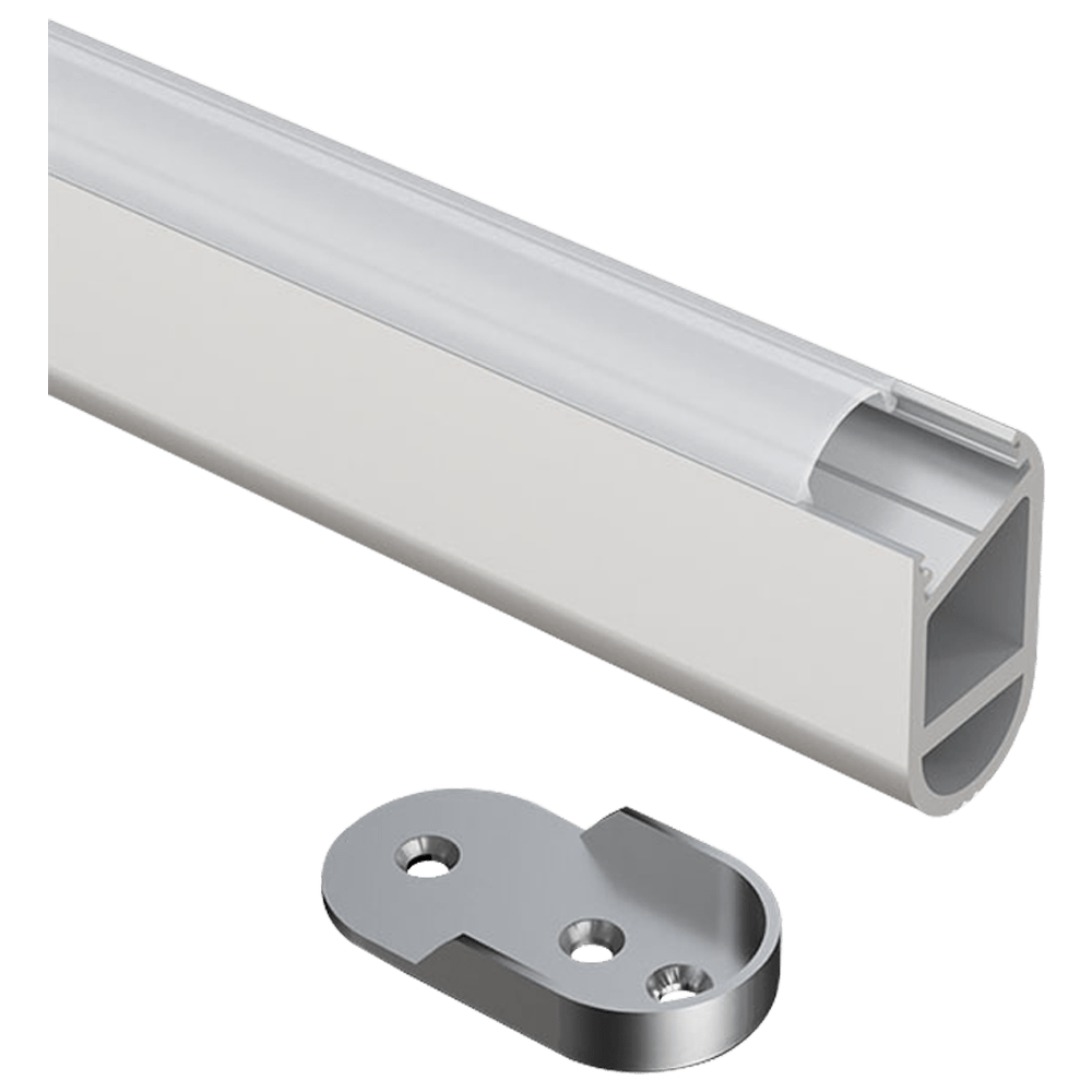 ABBA AP16F Aluminum Profile Wardrobe Rail - 80 Feet - Sonic Electric