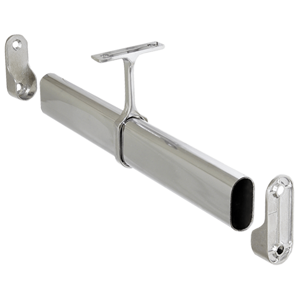 ABBA AP16F Black Aluminum Profile Wardrobe Rail - 80 Feet - Sonic Electric