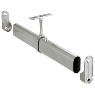ABBA AP16F Black Aluminum Profile Wardrobe Rail - 80 Feet - Sonic Electric