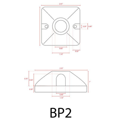 ABBA BP2 Brass Tree Mount Bracket - Sonic Electric