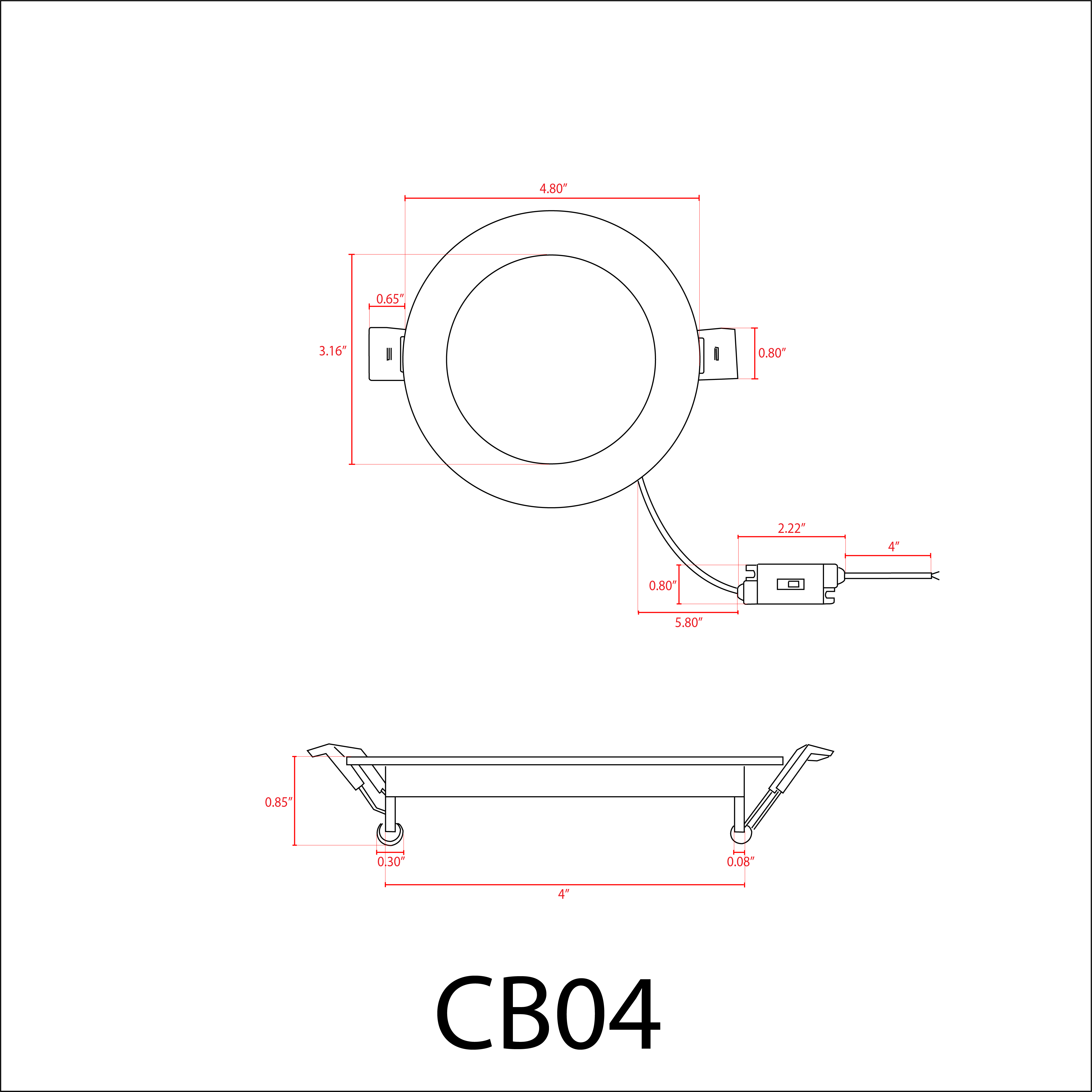 ABBA CB04 12V 10W 3 - CCT LED Puck Light - 900 Lumens - Sonic Electric